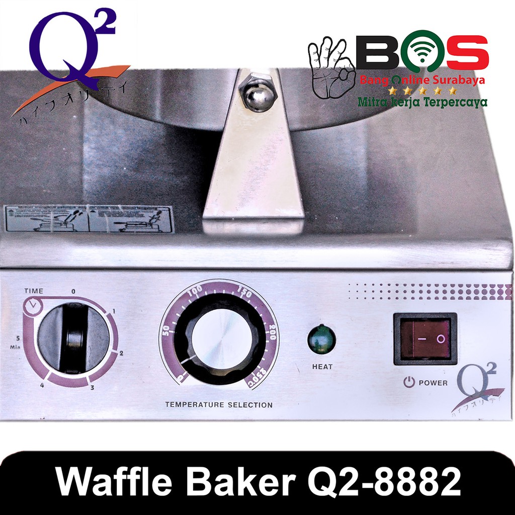 Cetakan Pembuat Kue Waffle Maker Mesin Waffle Elektrik Q2 8882 Q2-8882 Q28882