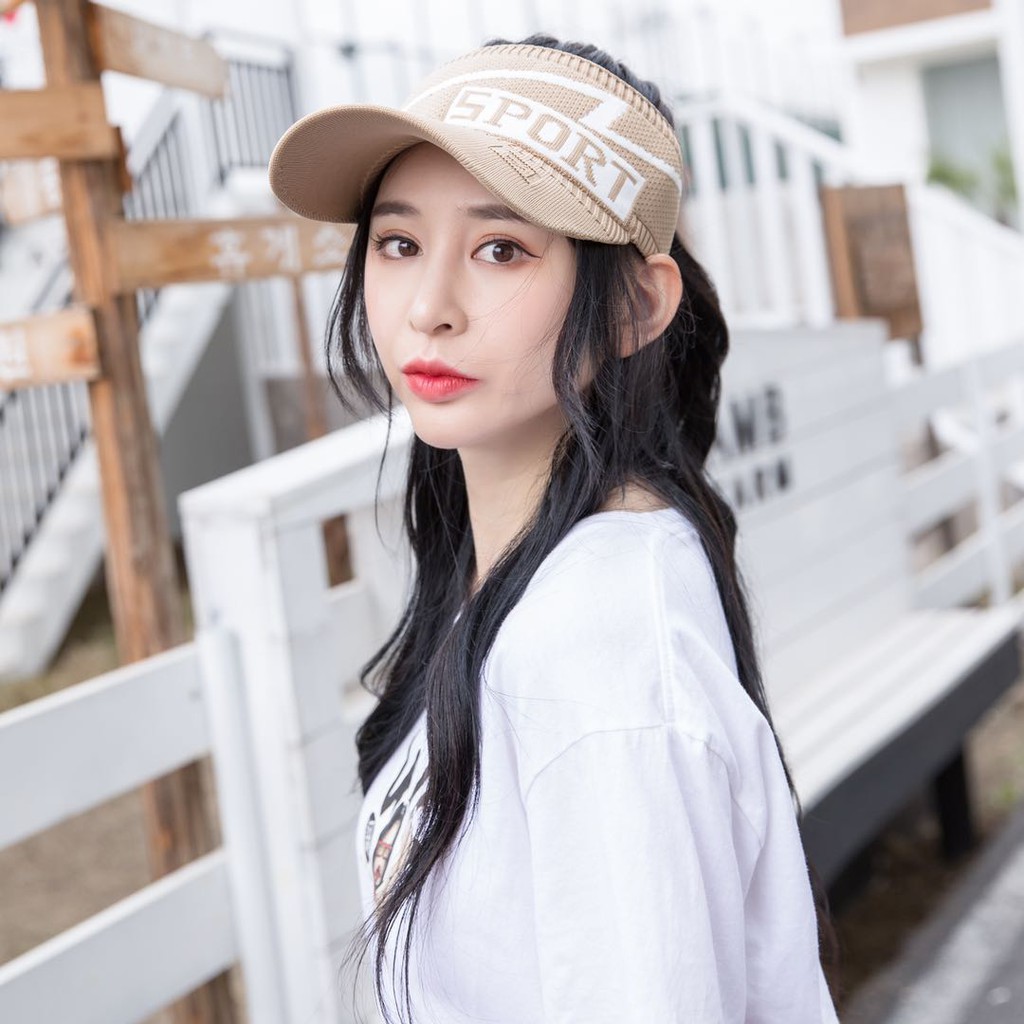 Topi Baseball Sport Gaya Korea Untuk Pria / Wanita Korean Baseball Cap Sports Unisex Pelindung UV