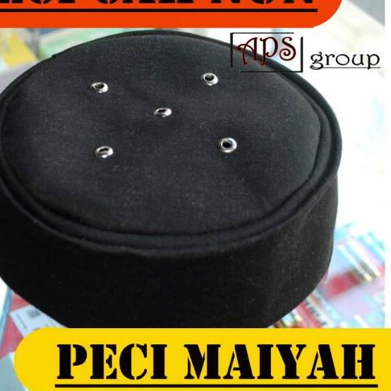 TERBARU 7734 Peci Maiyah Hitam Polos Termurah Original ︽