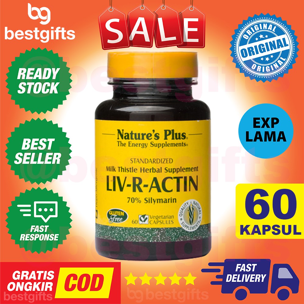 NATURE'S NATURES NATURE PLUS LIV-R-ACTIN VITAMIN LIVER HATI LIV R ACTIN - 60 KAPSUL CAPSULES