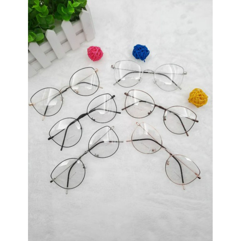 FRAME CATEYE METAL 730 LENSA PAKET KACAMATA ( GRATIS LENSA PHOTOCROMIC NORMAL ) FASHION KACAMATA