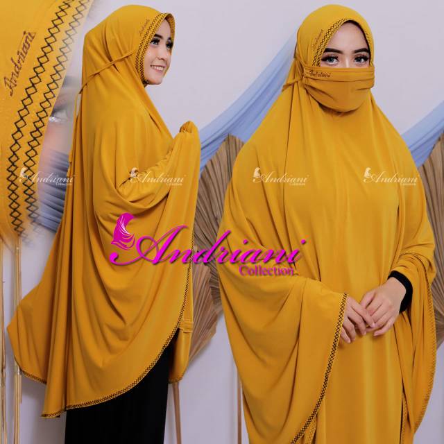 Hijab Andriani pilot + masker
