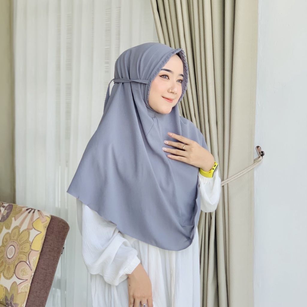Hijab instan Sarah Lipit Jilbab Instan Bergo Sarah Lipiit Kerudung Instan Premium Diamond-2