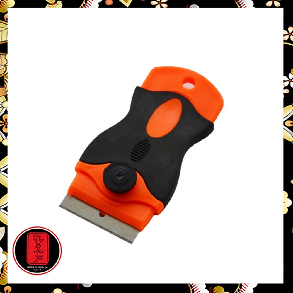 Pisau Pengupas Stiker Serbaguna Scraper Knife for Car Sticker QD-0485 - Orange