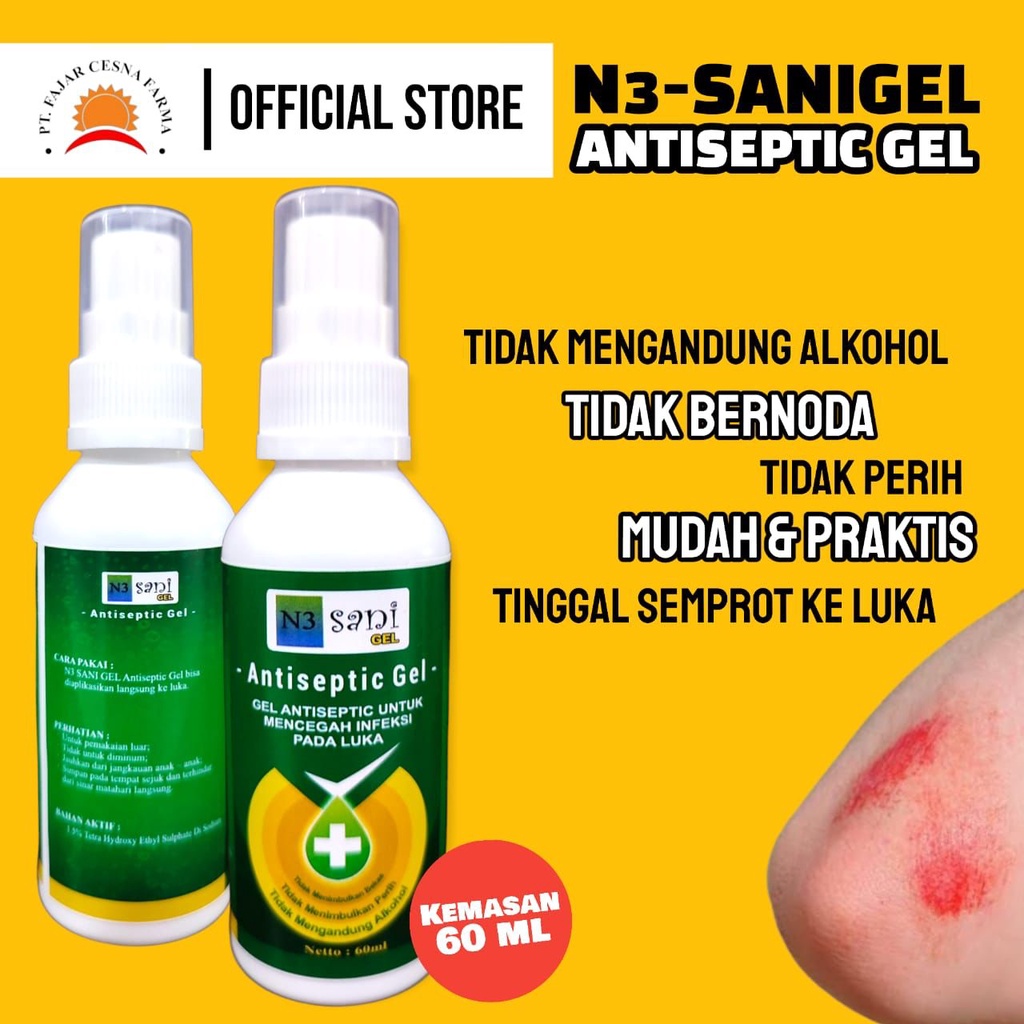 Jual Sanigel Senyawa Thes Obat Luka Tanpa Rasa Perih Sakit Kemenkes Ml Obat Luka Obat Luka