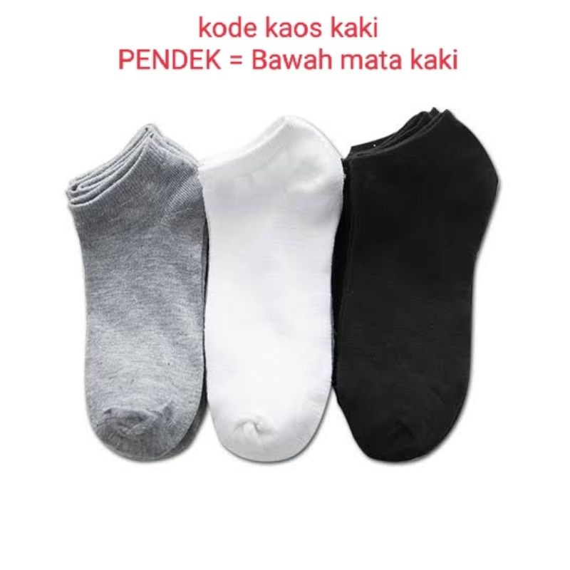 KAOS KAKI PRIA WANITA UNISEX REMEJA SAMPAI DEWASA MATA KAKI