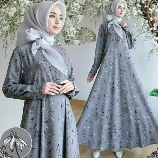 GAMIS BUSUI RESLETING DEPAN TANPA JILBAB SYARI MONALISA SUPER MURAH BAHAN IMPORT