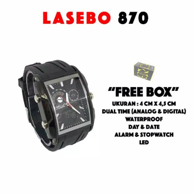 Jam tangan LASEBO 870 SQUARE ORIGINAL