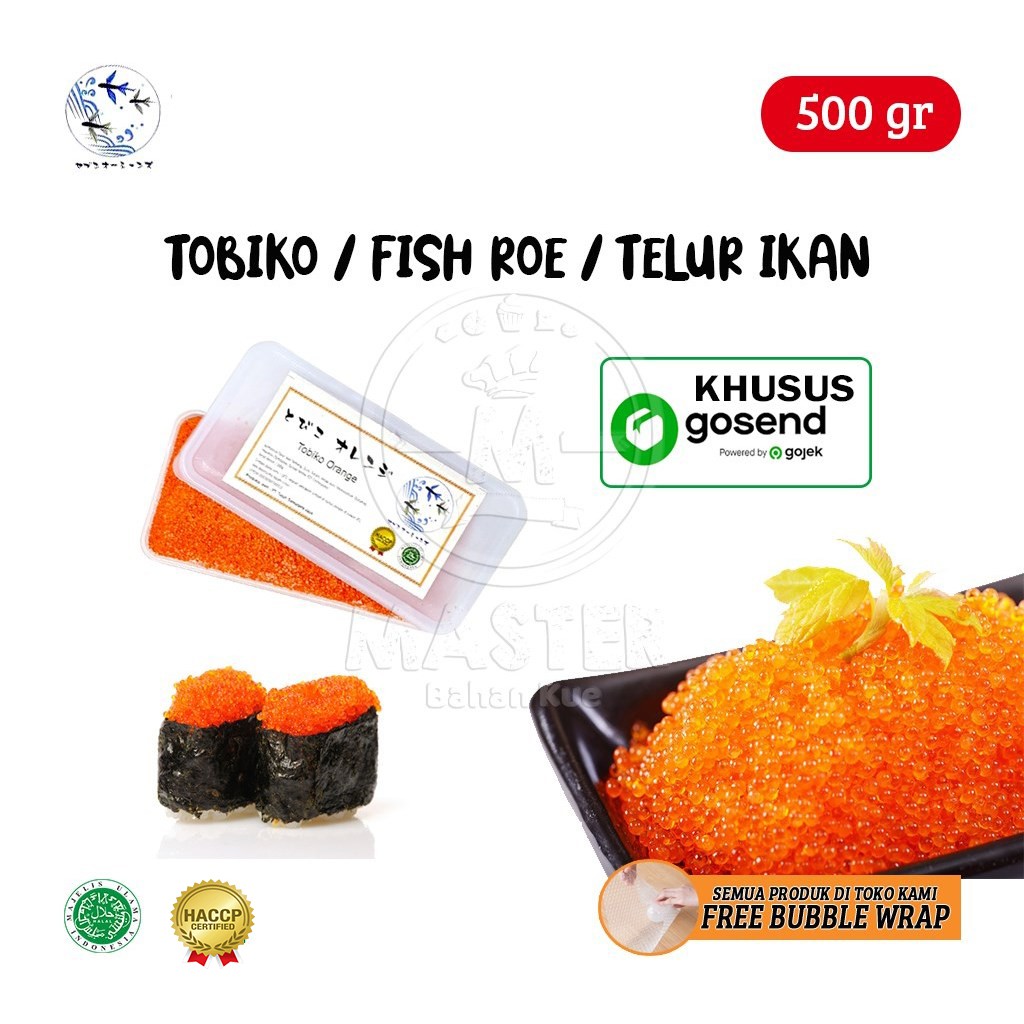 

Tobiko Orange / Telur Ikan terbang / Fish Roe [500 gr] KHUSUS GRAB&GOSEND