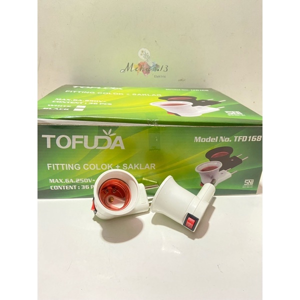 Fitting Colok Saklar / Fitting Lampu Tidur TOFUDA TFD-168