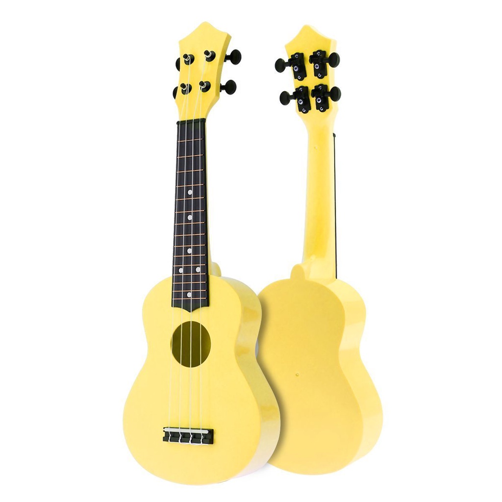 Gitar Akustik Ukulele Soprano 21 &quot;Warna Kuning Untuk Hadiah Anak