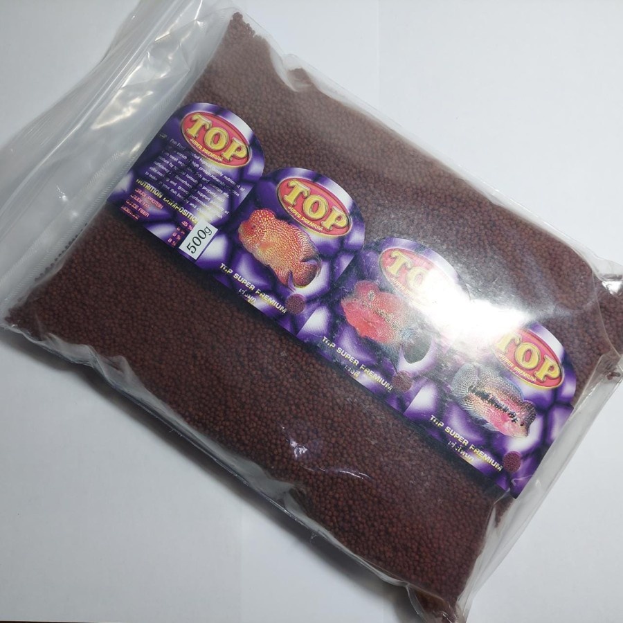 Pelet TOP SUPER PREMIUM 500 gr pellet louhan ORIGINAL THAILAND