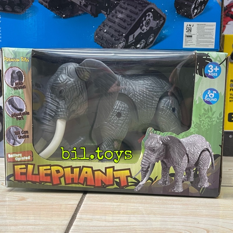 MAINAN ANAK GAJAH BERJALAN ELEPHANT MUSIK