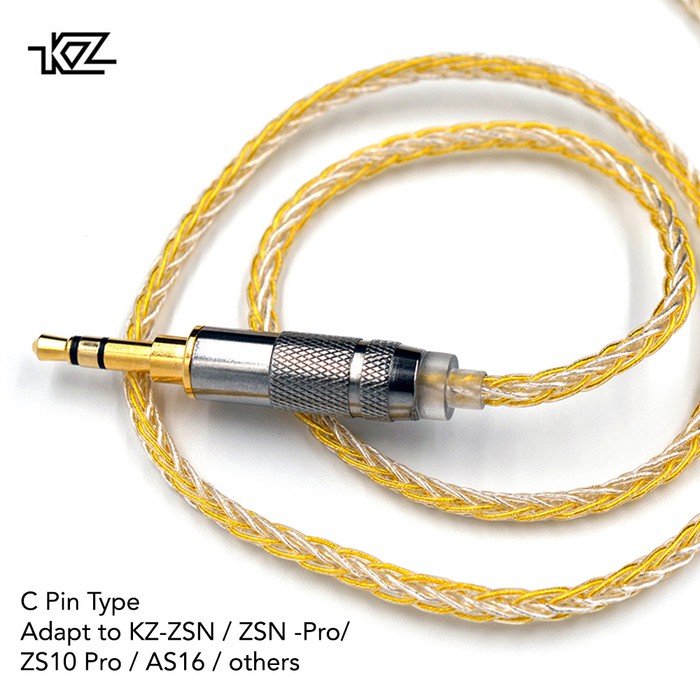 Knowledge Zenith Silver Gold Cable - NON MIC