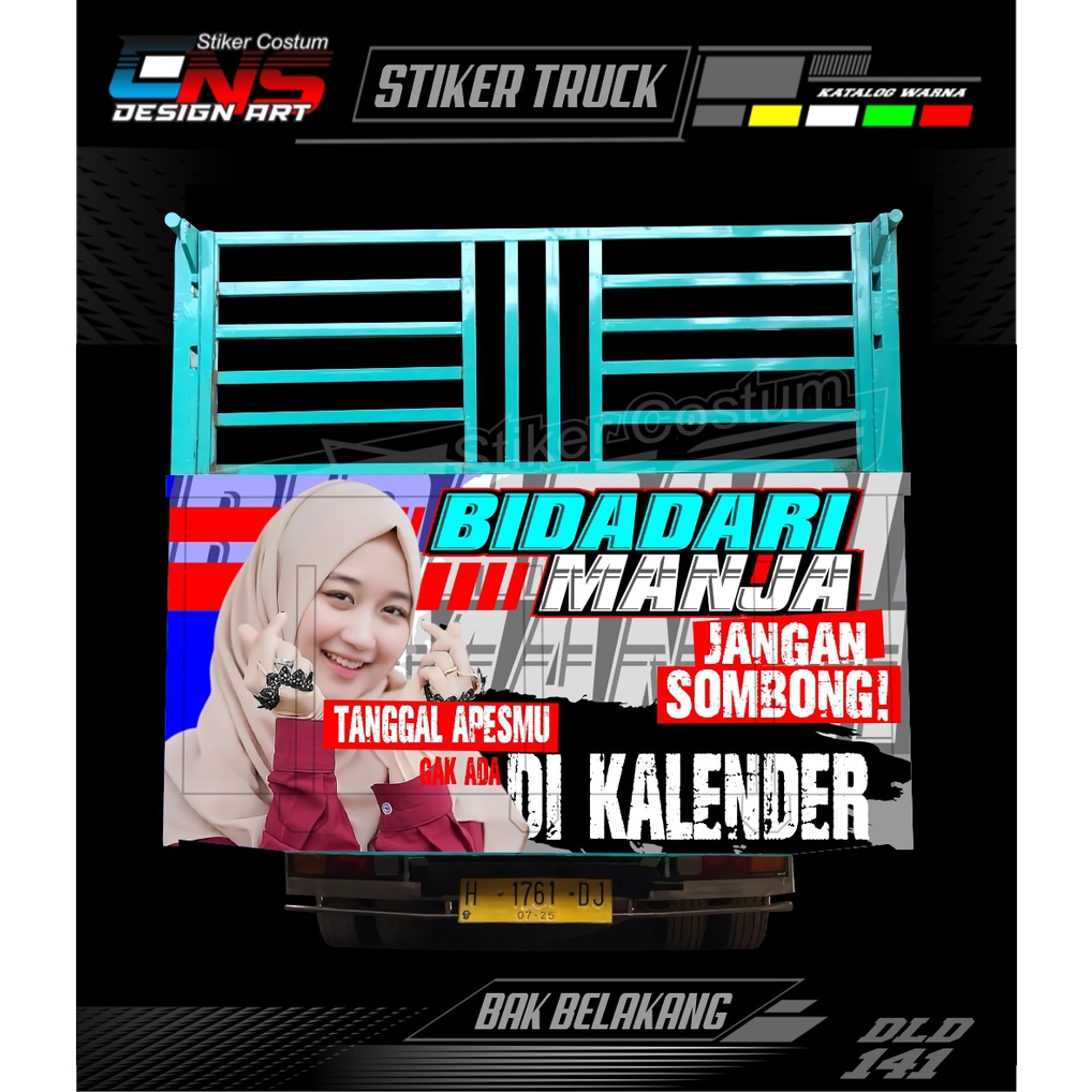 Stiker Pintu Bak Belakang Truk Sticker Bak Truk Canter Dump Ragasa Giga Elf UmplungStiker Printing C