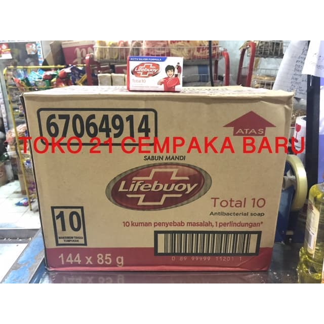 

LIFEBUOY TOTAL 10 SABUN BATANG 1 KARTON isi 144 PCS | Lifebouy Merah