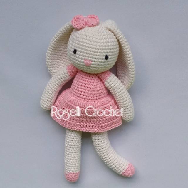 Jual AMIGURUMI - Boneka Rajut Lop-eared Bunny Amigurumi | Shopee Indonesia