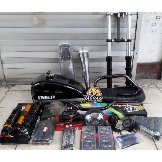 Paket Body Part Japstyle Scrambler Gl pro Mega pro Tiger Thunder 125 Scorpio Byson
