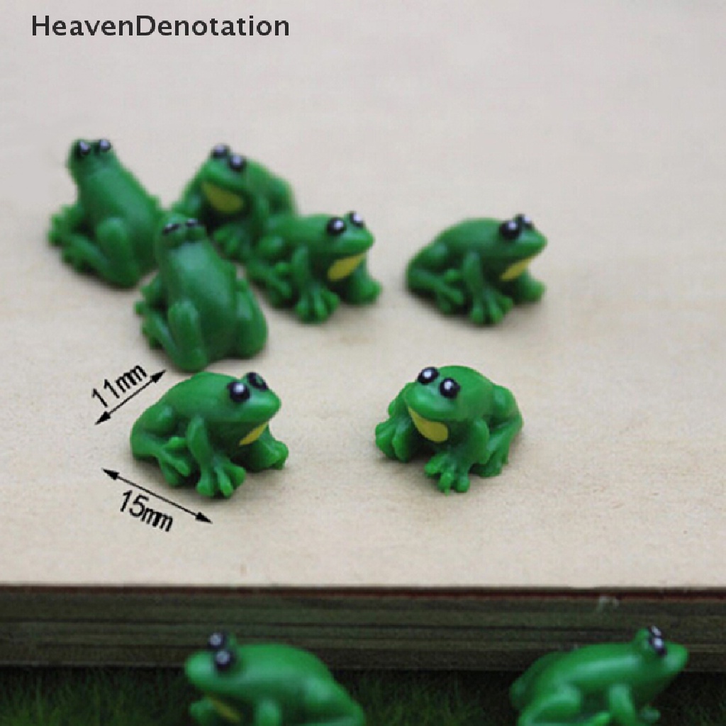 [HeavenDenotation] 2PCS Dollhouse miniature game scene model accessories mini frog