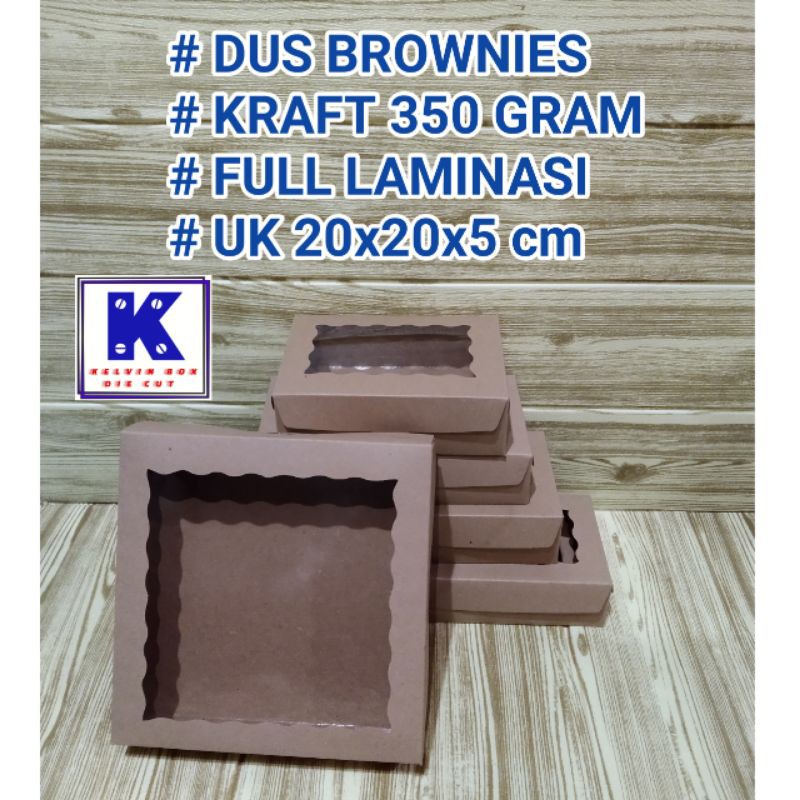 

Dus brownis/ dus Kraft 350gram UK 20x20x5 cm