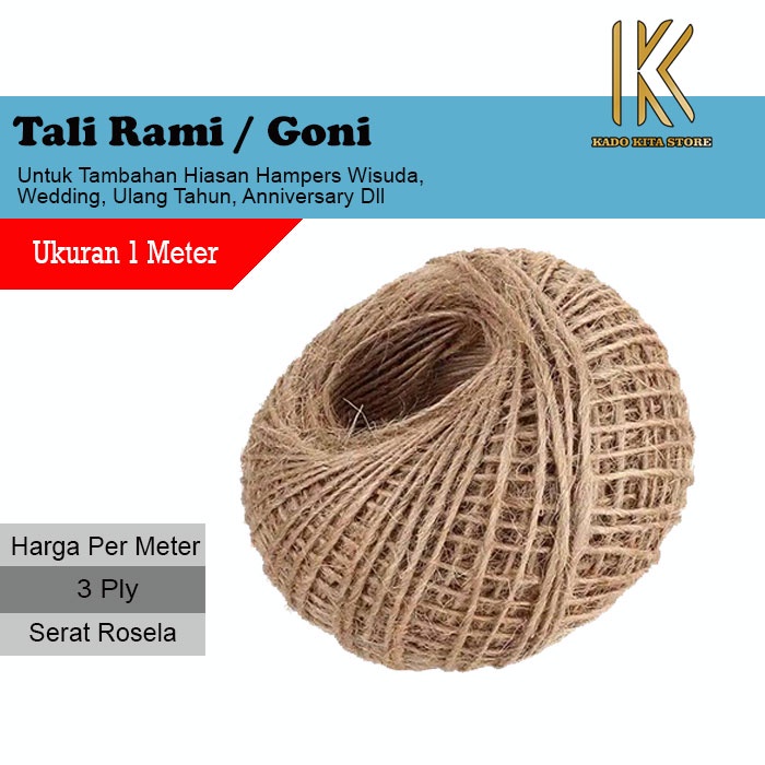 

Tali Rami Goni Hemp Rope Souvenir Pengikat Hampers