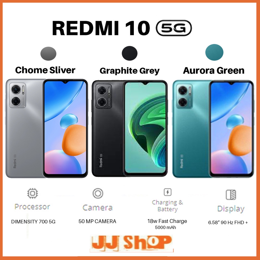 XIAOMI REDMI 10 [5G] 4/64 4/128 6/128 GB 4GB 64GB 6GB 128GB GARANSI RESMI