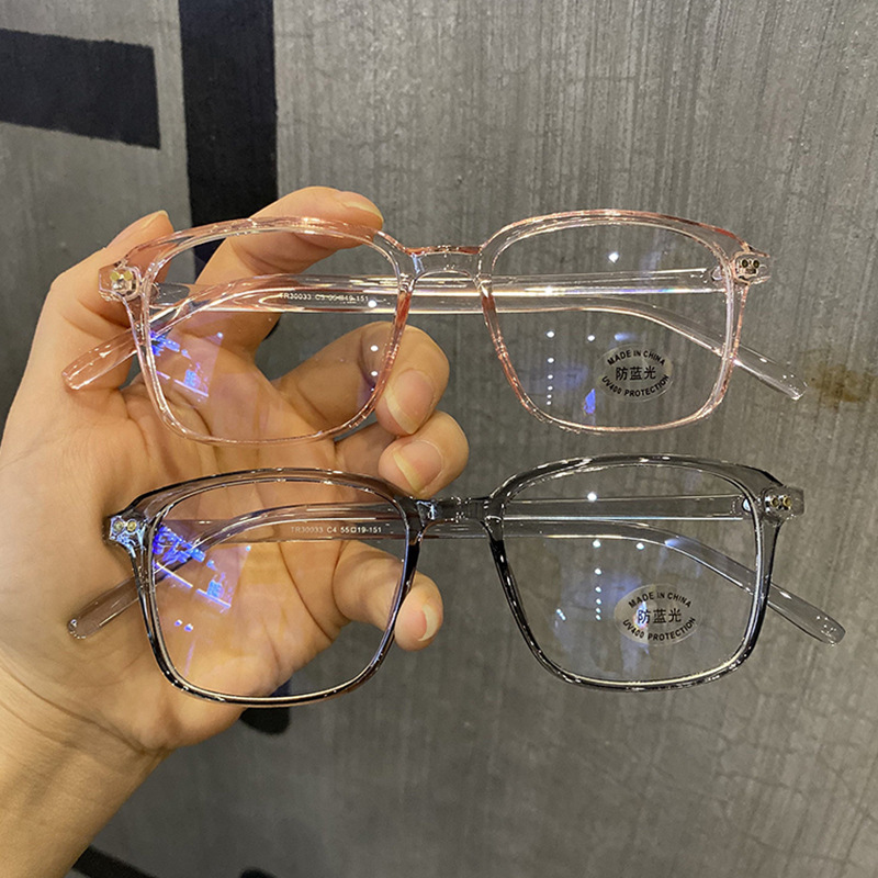 Ins Square Glasses Frame Fashion Anti-Blue Light