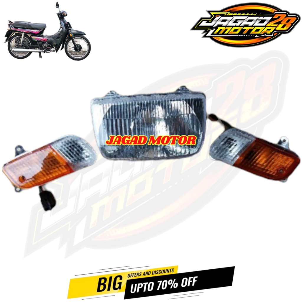 Reflektor Lampu Depan Set Sein Depan Honda Astrea Grand Impessa / Replektor Lampu Depan Dan Sein Sen Honda Astrea Grand Impressa / Lampu Depan Dan Sein Depan Honda Astrea Grand Impressa