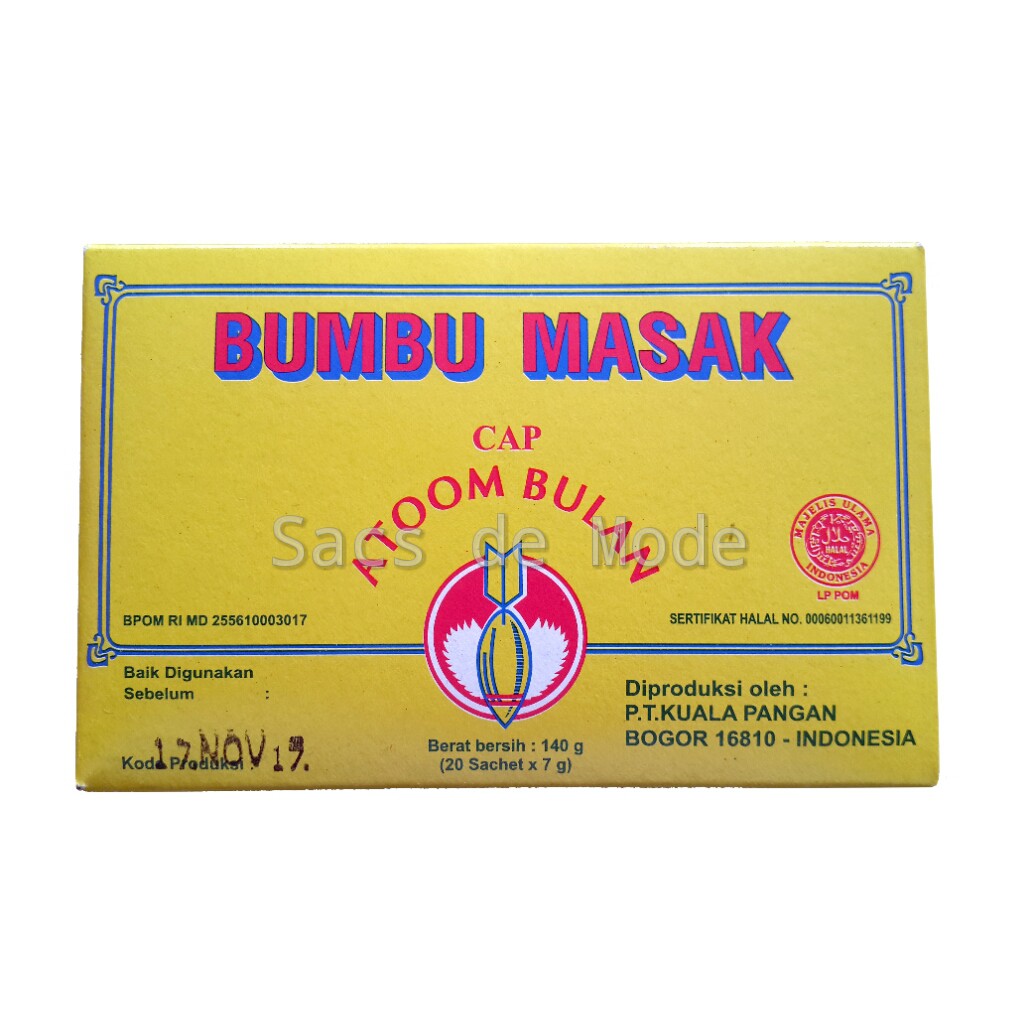 Bumbu Masak Cap Atoom Bulan / Atom Bulan (7gr x 20 Sachet)