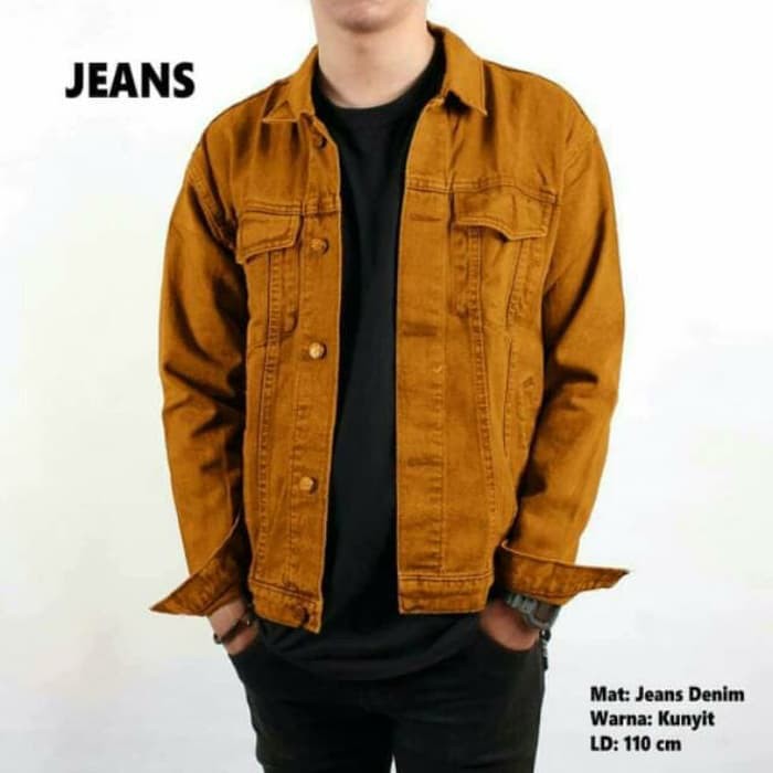 Grosir Jaket Jeans Pria Coklat / Jaket Denim Pria Coklat / Jaket Pria Coklat