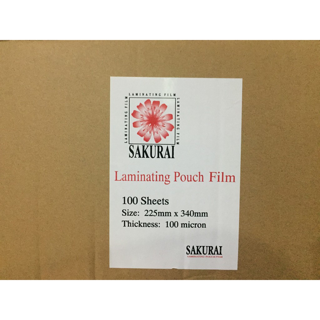 Plastik Laminating Sakurai F4 Folio 225mmx330mm 100micron