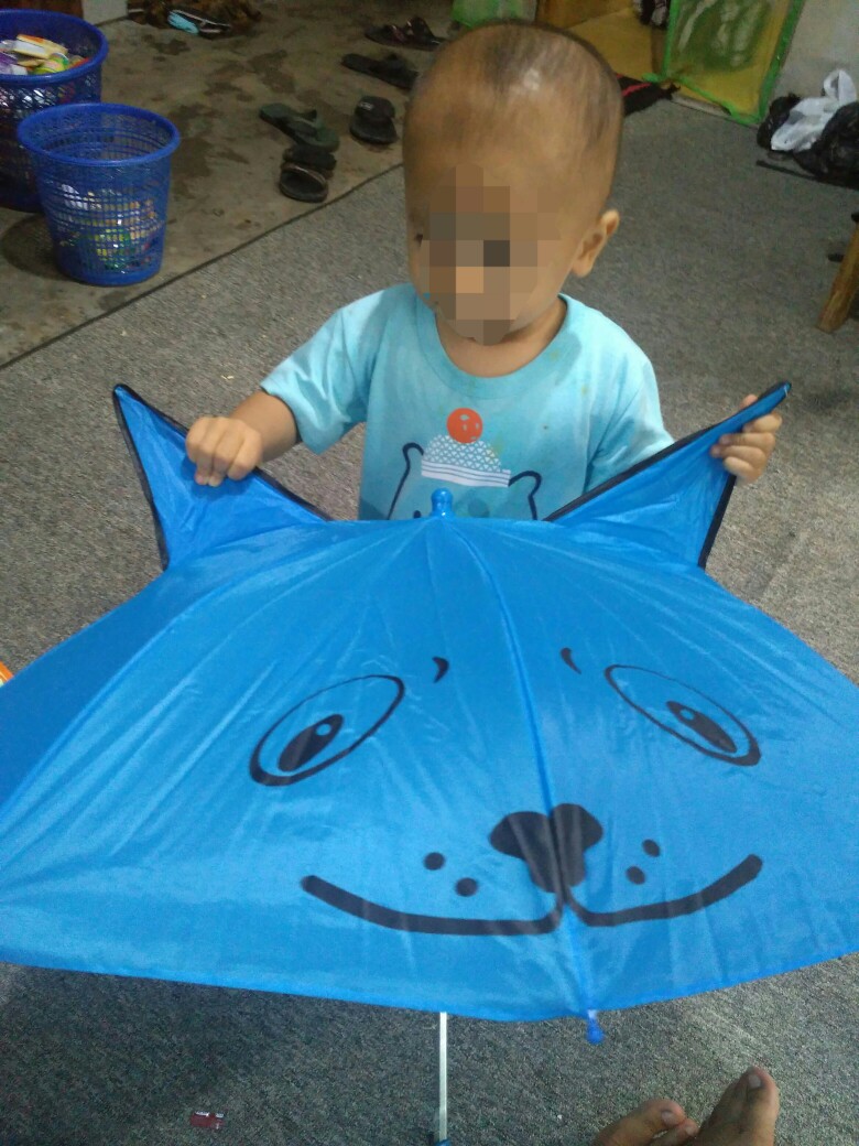 Payung Anak [ada Kuping] Model Hewan Warna-warni Lucu