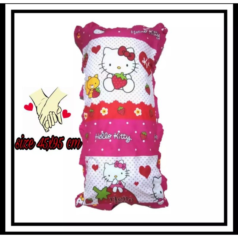 Sarung Bantal Cinta Jumbo Size 45x95cm Karakter