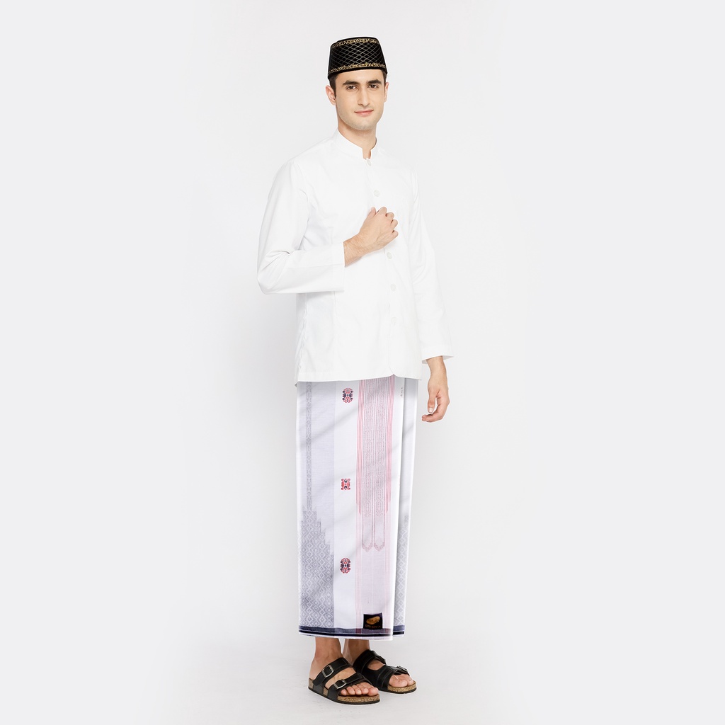 Sarung ATLAS Super Premium 945 A9 JGE Putih Merah