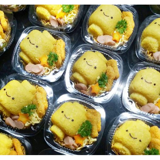 Mika Burger/Mika Bento Mini/Mika Snack/Mika Nasi/Tray Burger Mini