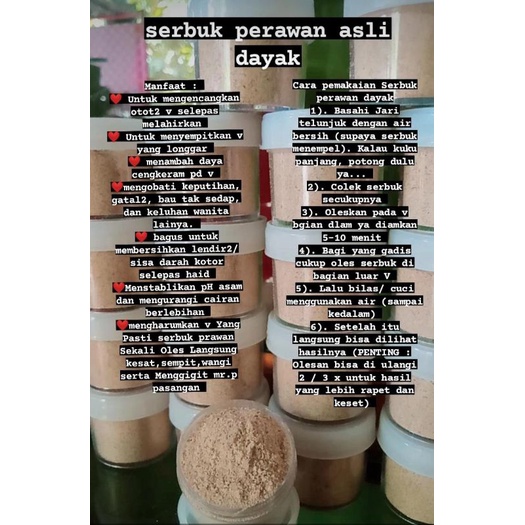 serbuk dayak