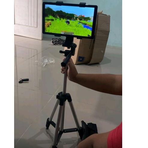♞ Tripod 1 meter plus holder hp dan holder tablet 10 inch ♕