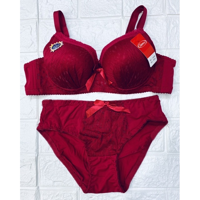 BH | Bra Set Brukat SOREX 34196 Pakai Kawat Dan Busa Sedang