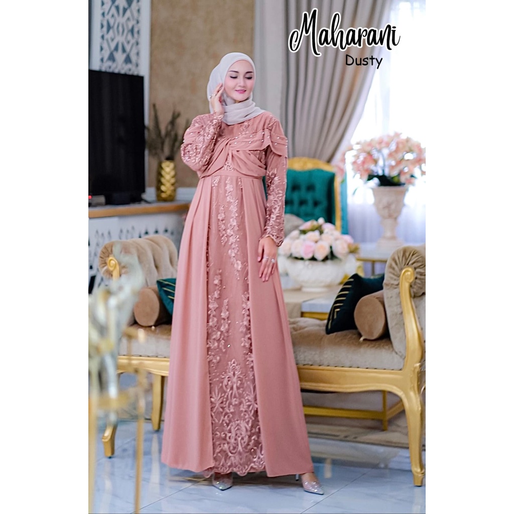 MAHARANI Gamis Pesta Muslimah Bridesmaid Kondangan Walimatul Kondangan Bridemaids