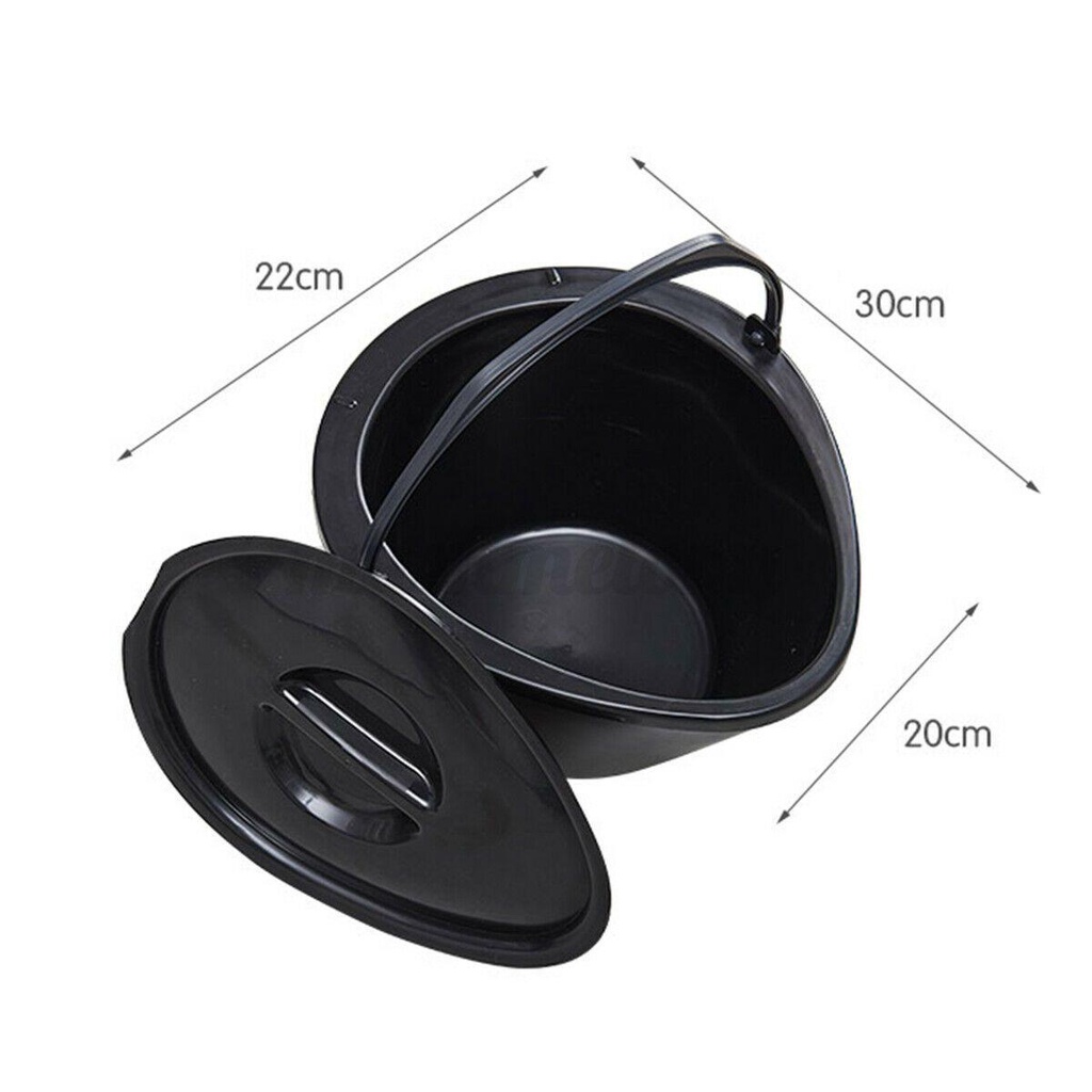 Chookyy Toilet Portable Hamil Commode Camping Dengan Holder Roll Kertas
