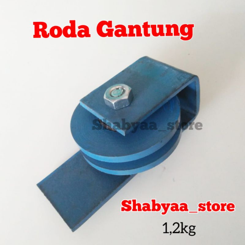 roda gantung roda katrol pintu besi garasi