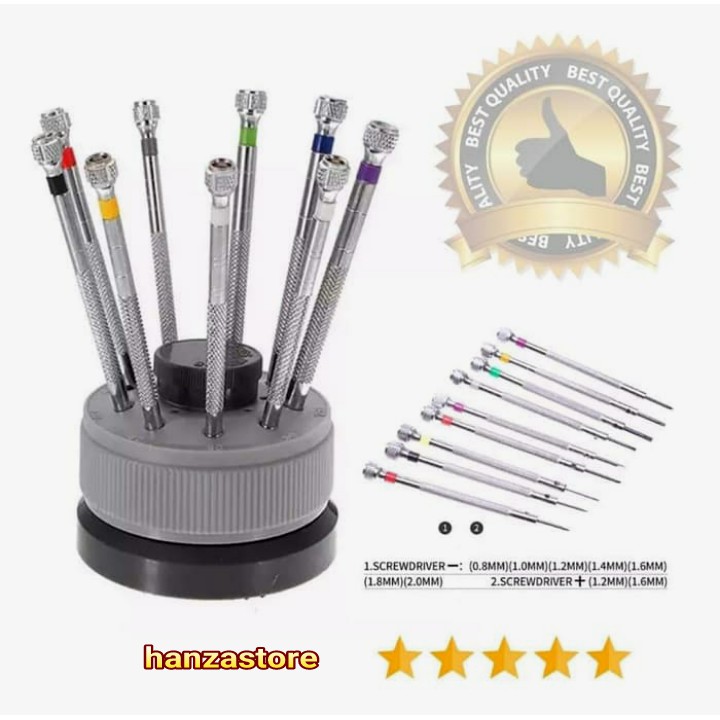 Alat servis service jam tangan hp multifungsi Obeng baja 1 set