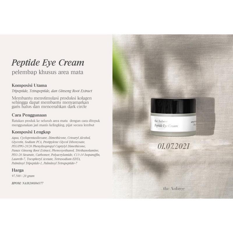 the Aubree Peptide Eye Cream 20gr