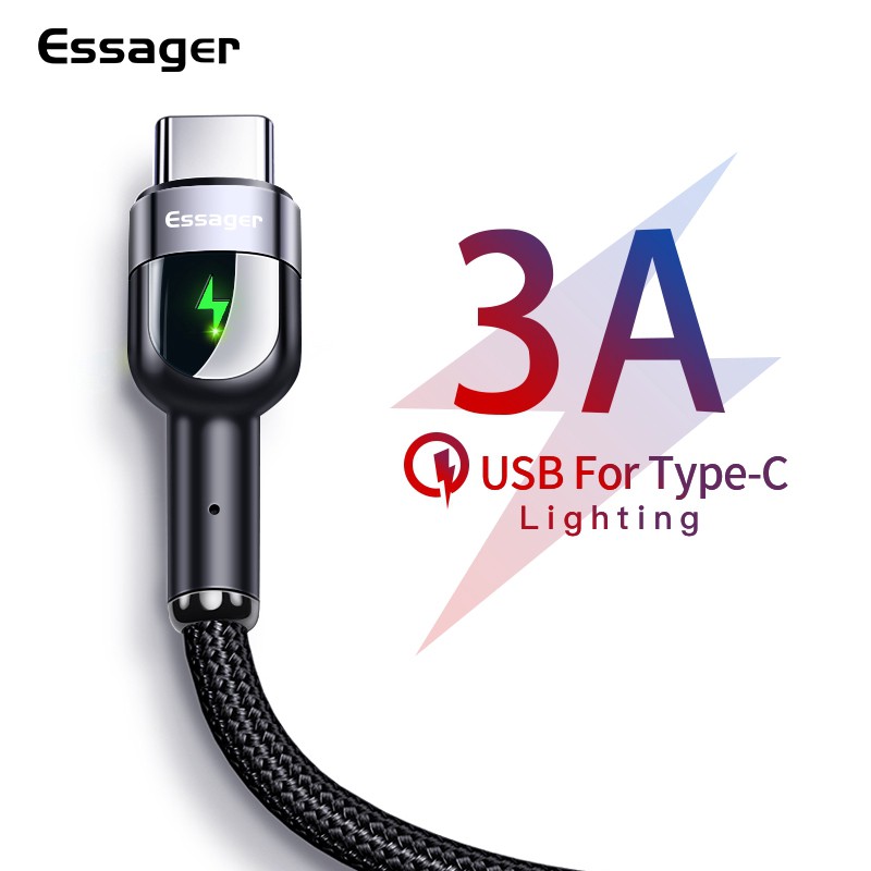 

Essager Kabel Charger Usb Tipe C Fast Charging Untuk Samsung Galaxy S20 Plus/Xiaomi