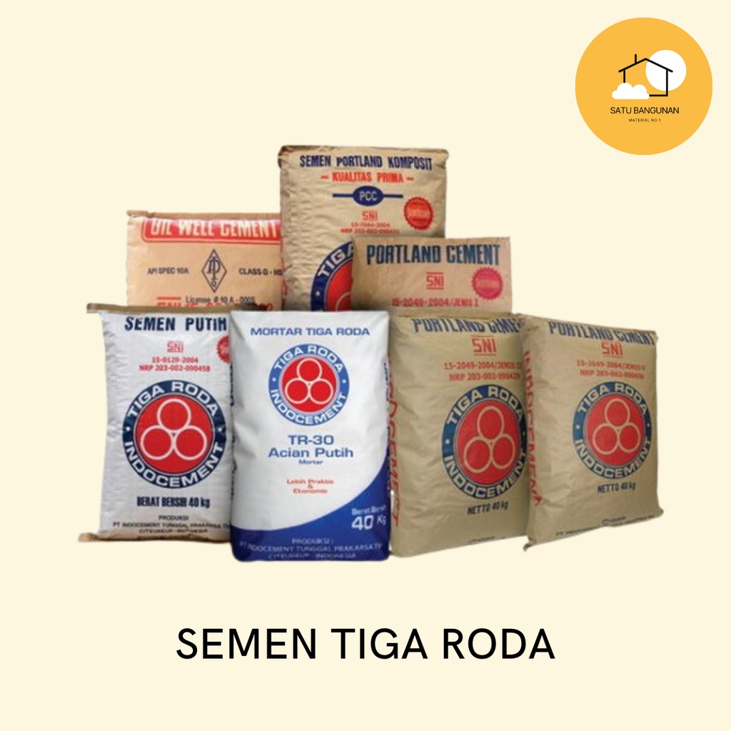 Semen Tiga Roda 50kg (Min Kirim 160sak)