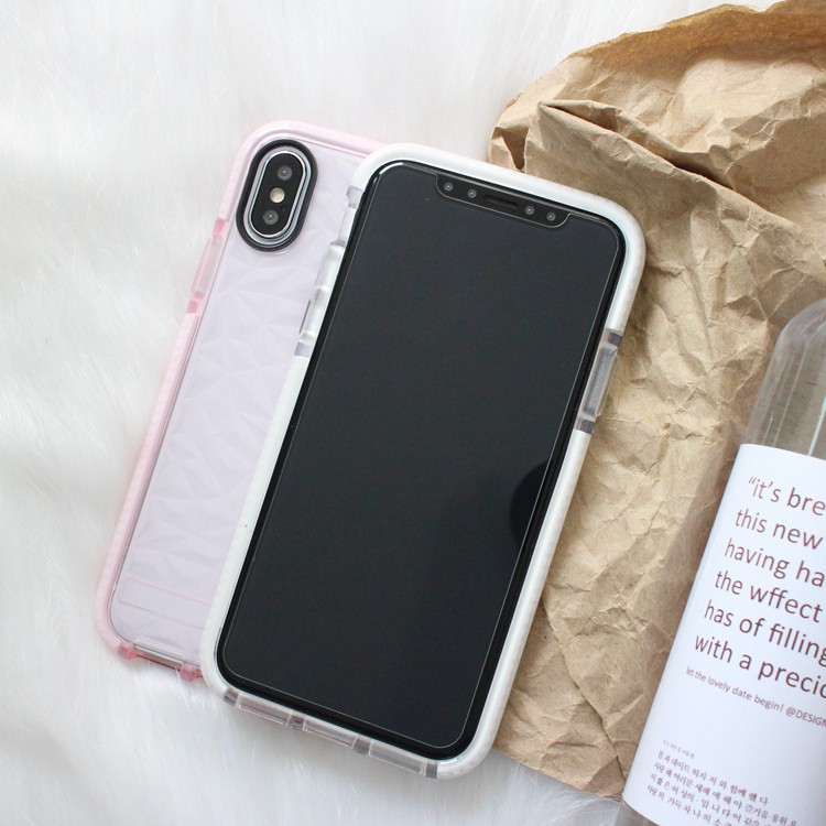 Soft Case TPU Shockproof Motif Berlian Simple untuk iPhone 11 12 Pro Max x 6 6S 7 8 7Plus xr xs max se 2020