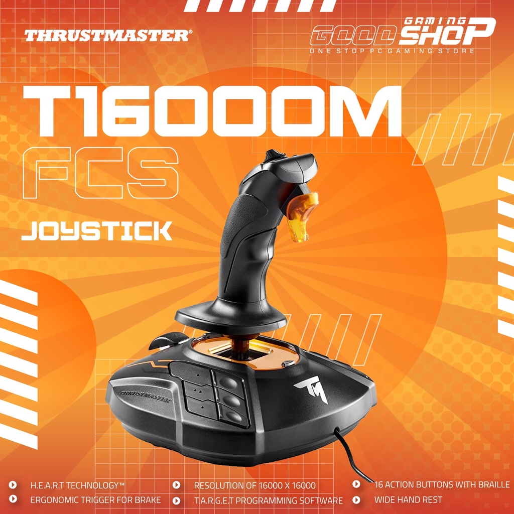 Thrustmaster T16000M FCS Joystick | Flight Simulator Joystick For PC