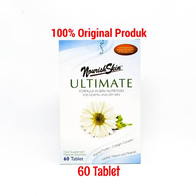 Nourish Skin -Ultimate -tablet 60 -Biru Putih -Perbox