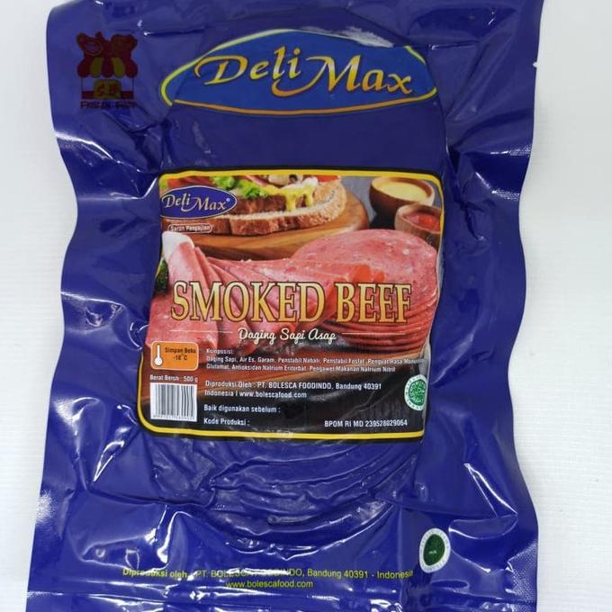 

MAKANAN BEKU / DELIMAX SMOKED BEEF 25S 500GR NON COD