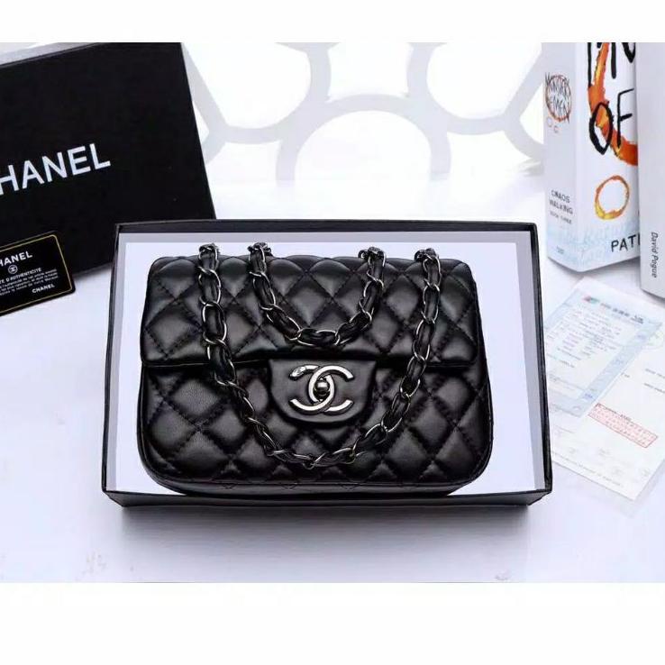 SALE TAS BRANDED BABY SMALL FREE BOX IMPORT BATAM WANITA BABY SLING BAG FLAP LAMBSKIN MIRROR PREMIUM